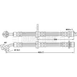 Brzdová hadica BORG & BECK BBH6744