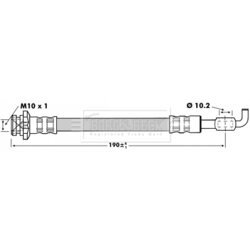 Brzdová hadica BORG & BECK BBH6757