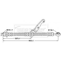 Brzdová hadica BORG & BECK BBH6783