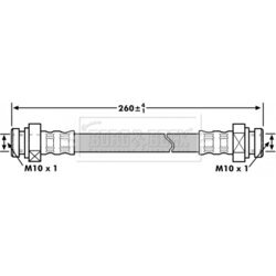 Brzdová hadica BORG & BECK BBH7207