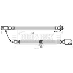 Brzdová hadica BORG & BECK BBH7648