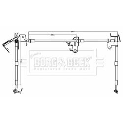 Brzdová hadica BORG & BECK BBH8740