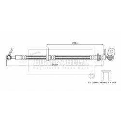 Brzdová hadica BORG & BECK BBH8867