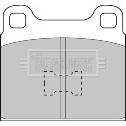 Sada brzdových platničiek kotúčovej brzdy BORG & BECK BBP1001