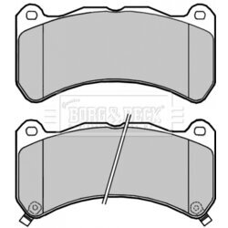 Sada brzdových platničiek kotúčovej brzdy BORG & BECK BBP2294 - obr. 1