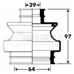 Manžeta hnacieho hriadeľa - opravná sada BORG & BECK BCB2910