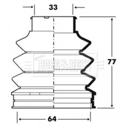 Manžeta hnacieho hriadeľa - opravná sada BORG & BECK BCB6095