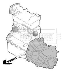 Uloženie motora BORG & BECK BEM3148