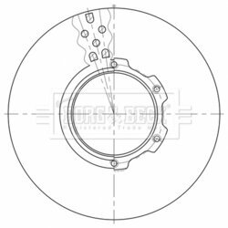 Brzdový kotúč BORG & BECK BBD32648