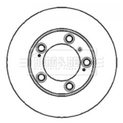 Brzdový kotúč BORG & BECK BBD4164