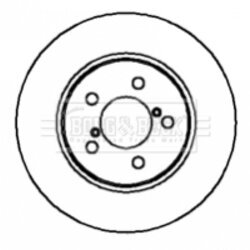Brzdový kotúč BORG & BECK BBD4171