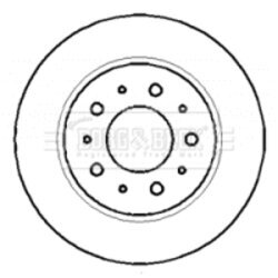 Brzdový kotúč BORG & BECK BBD4371