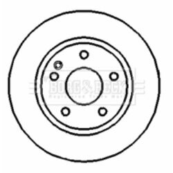 Brzdový kotúč BORG & BECK BBD4411
