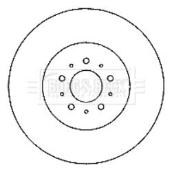Brzdový kotúč BORG & BECK BBD4680