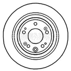Brzdový kotúč BORG & BECK BBD4744