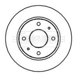 Brzdový kotúč BORG & BECK BBD4991