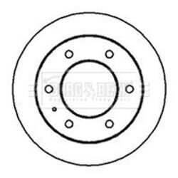 Brzdový kotúč BORG & BECK BBD5043