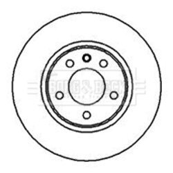 Brzdový kotúč BORG & BECK BBD5056 - obr. 1