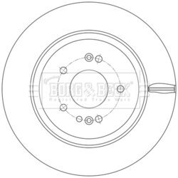 Brzdový kotúč BORG & BECK BBD5614 - obr. 1