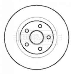 Brzdový kotúč BORG & BECK BBD5711S