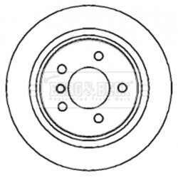 Brzdový kotúč BORG & BECK BBD5716S - obr. 1