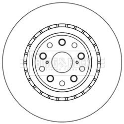 Brzdový kotúč BORG & BECK BBD5982S