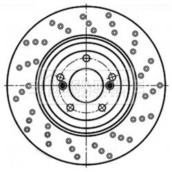 Brzdový kotúč BORG & BECK BBD6059S