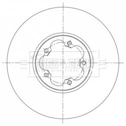 Brzdový kotúč BORG & BECK BBD6074S