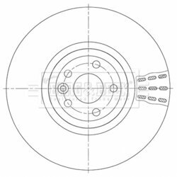 Brzdový kotúč BORG & BECK BBD6144S