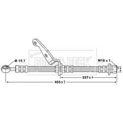 Brzdová hadica BORG & BECK BBH6784 - obr. 1