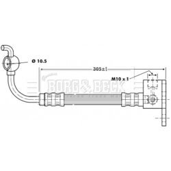 Brzdová hadica BORG & BECK BBH6809