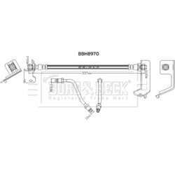 Brzdová hadica BORG & BECK BBH8970