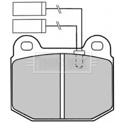 Sada brzdových platničiek kotúčovej brzdy BORG & BECK BBP1254