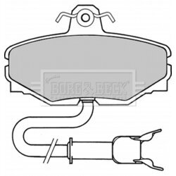 Sada brzdových platničiek kotúčovej brzdy BORG & BECK BBP1334