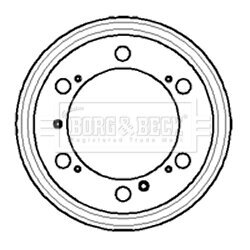 Brzdový bubon BORG & BECK BBR7050