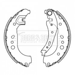 Sada brzdových čeľustí BORG & BECK BBS6508