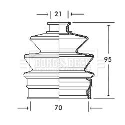Manžeta hnacieho hriadeľa - opravná sada BORG & BECK BCB2010