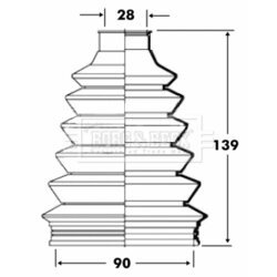Manžeta hnacieho hriadeľa - opravná sada BORG & BECK BCB6085