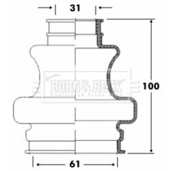 Manžeta hnacieho hriadeľa - opravná sada BORG & BECK BCB6092