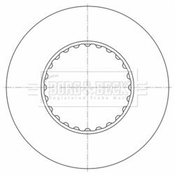 Brzdový kotúč BORG & BECK BBD32628