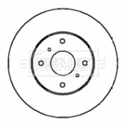 Brzdový kotúč BORG & BECK BBD4330 - obr. 1