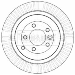 Brzdový kotúč BORG & BECK BBD4533 - obr. 1