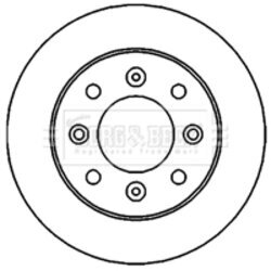 Brzdový kotúč BORG & BECK BBD4713