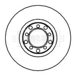 Brzdový kotúč BORG & BECK BBD4827