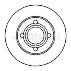 Brzdový kotúč BORG & BECK BBD4943