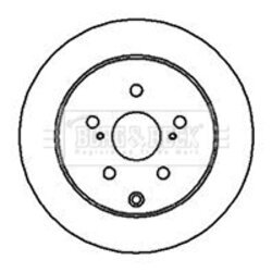 Brzdový kotúč BORG & BECK BBD5030
