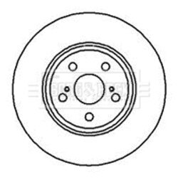 Brzdový kotúč BORG & BECK BBD5124