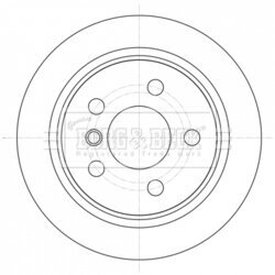 Brzdový kotúč BORG & BECK BBD5426