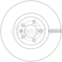 Brzdový kotúč BORG & BECK BBD5598 - obr. 1