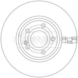 Brzdový kotúč BORG & BECK BBD5616 - obr. 1